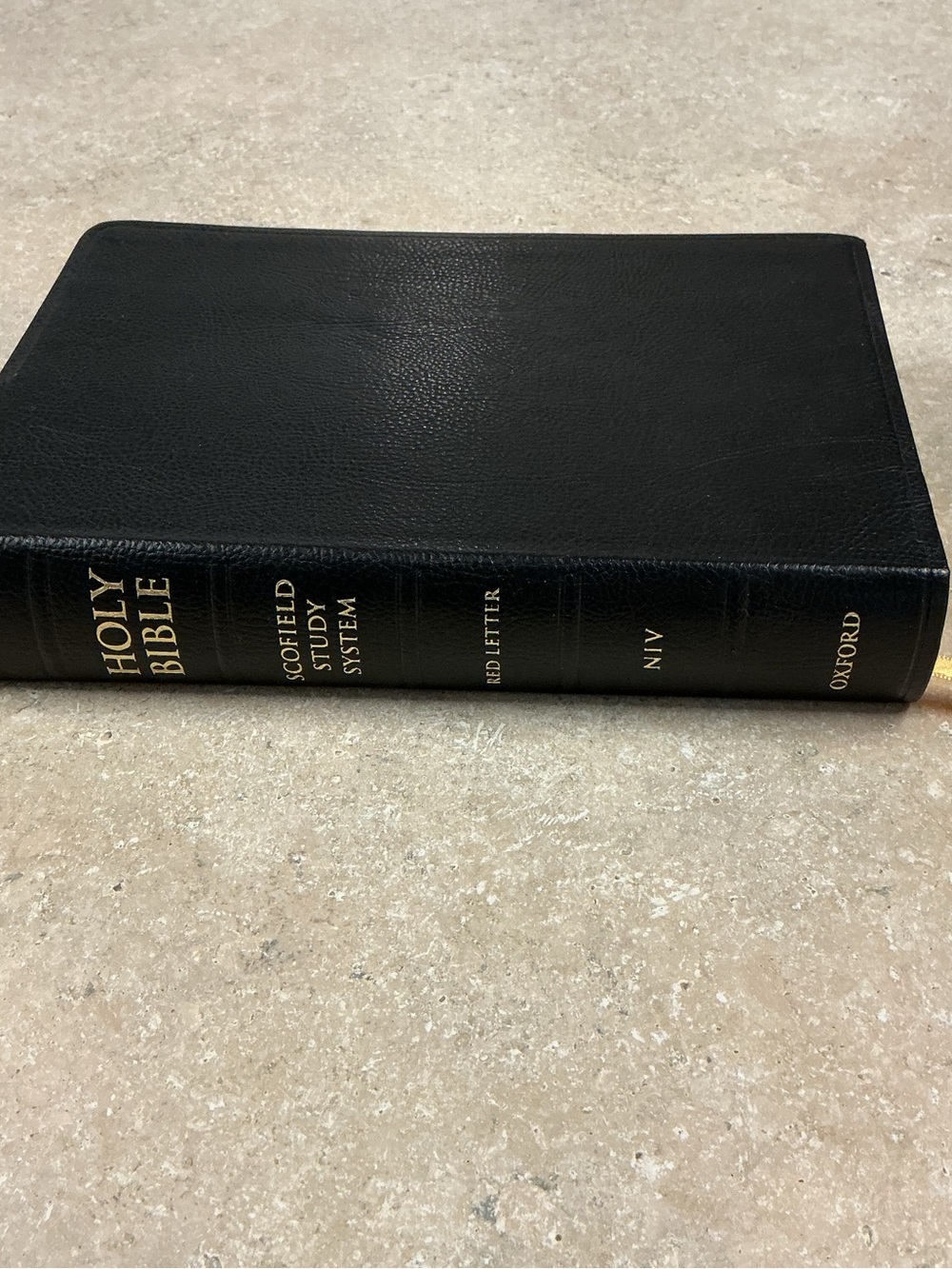 Holy Bible Scofield Study System NIV Red Letter Text Leather Bound NWOB Oxford